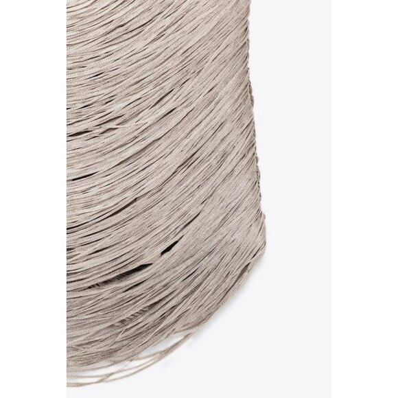ZARA FRINGED HALTER TOP - Picture 7 of 7